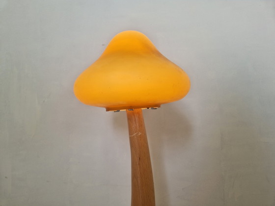 Image 1 of Vintage glazen paddestoel lamp