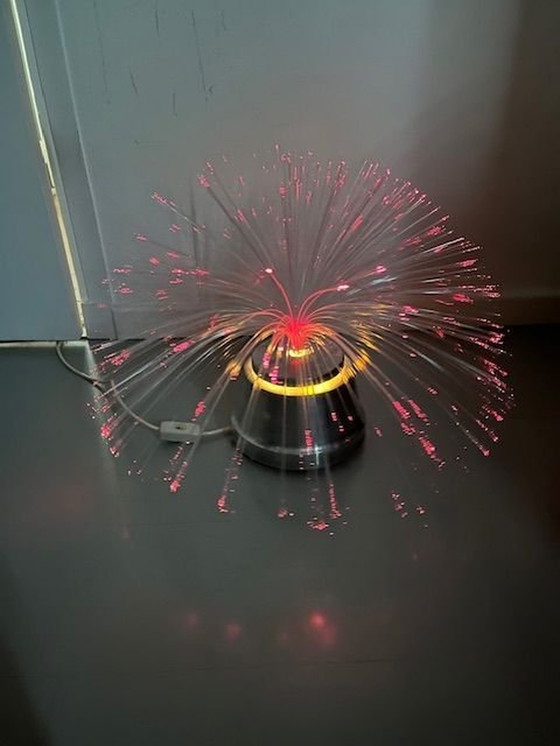 Image 1 of Kinetische vezeloptische lamp, 1978, Frankrijk, Uitgeverij Yenni