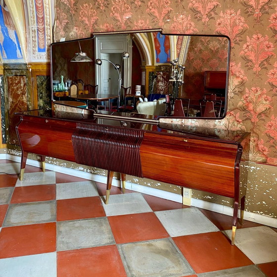 Image 1 of 1X Osvaldo Borsani Palissander en Mahonie Dressoir