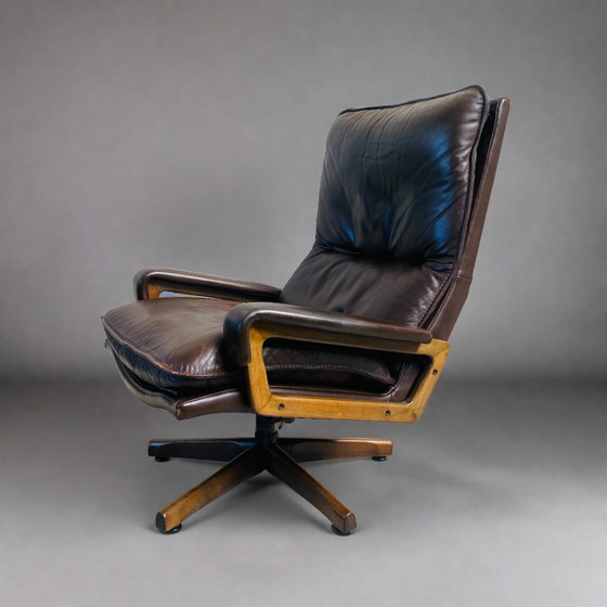 Image 1 of Leren Fauteuil André Vandenbeuck Merk Strässle