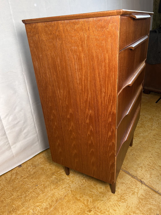 Image 1 of Mid Century Retro Vintage Teak ladekast 1960