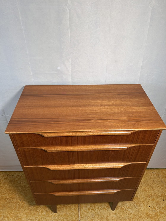 Image 1 of Mid Century Retro Vintage Teak ladekast 1960