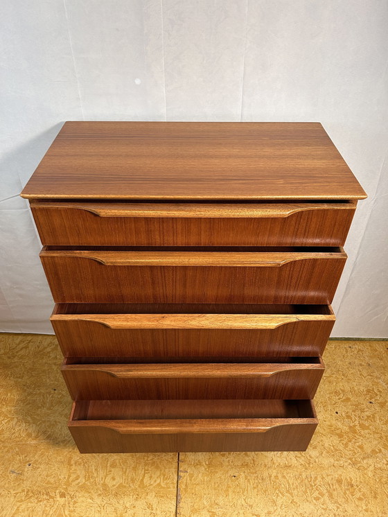 Image 1 of Mid Century Retro Vintage Teak ladekast 1960