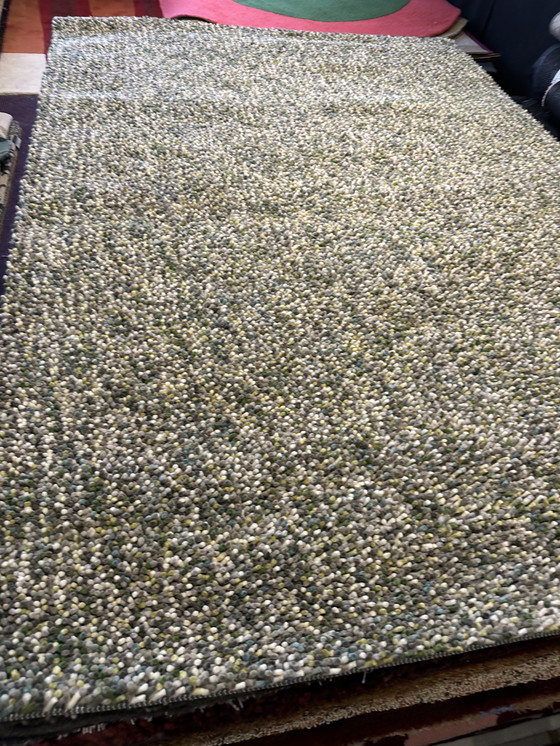 Image 1 of Brink en Campman - Dots - 170 x 240 cm - groen -100% wol