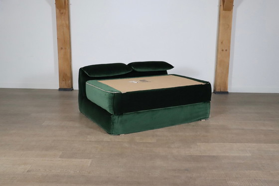 Image 1 of Le Bambole bed in fluweel van Mario Bellini voor B&B Italia, 1970S