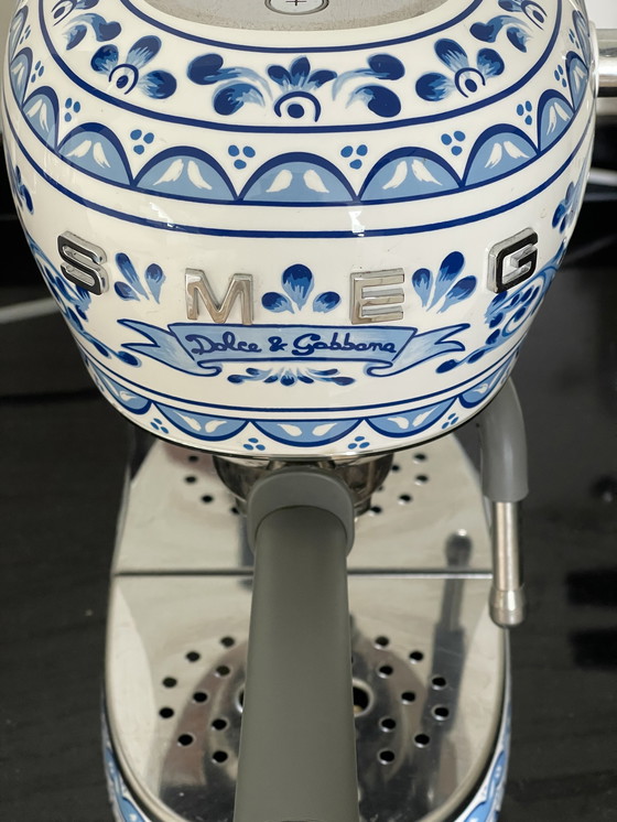 Image 1 of Smeg x Dolce & Gabbana | Blu Mediterraneo | Espresso machine