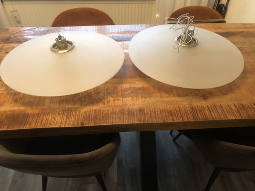 Set Italiaanse Prandina design Hanglampen