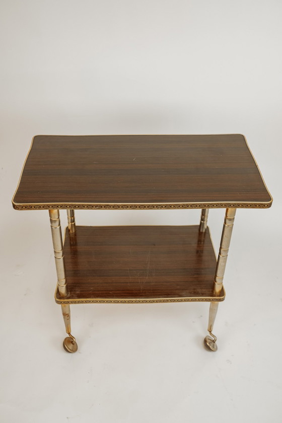 Image 1 of Vintage Franse Trolley/Bar Cart 