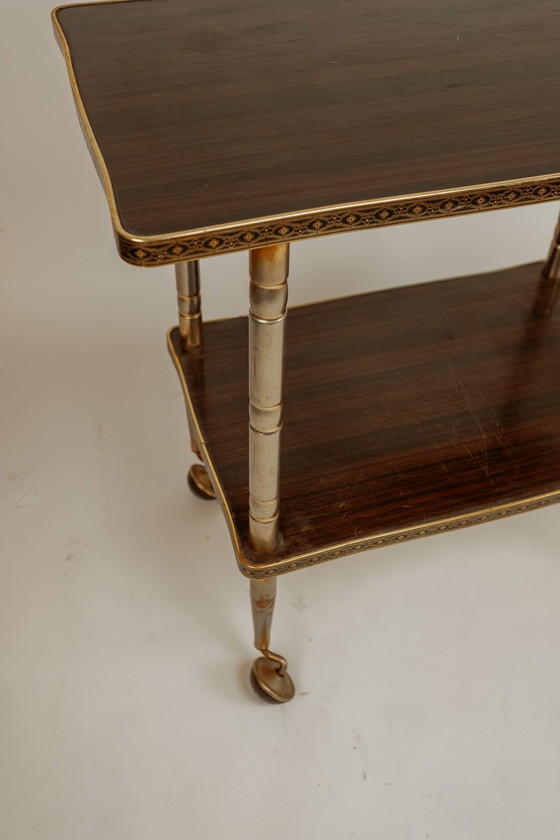 Image 1 of Vintage Franse Trolley/Bar Cart 