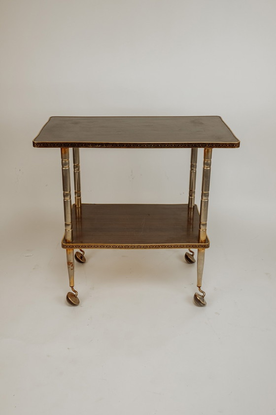 Image 1 of Vintage Franse Trolley/Bar Cart 