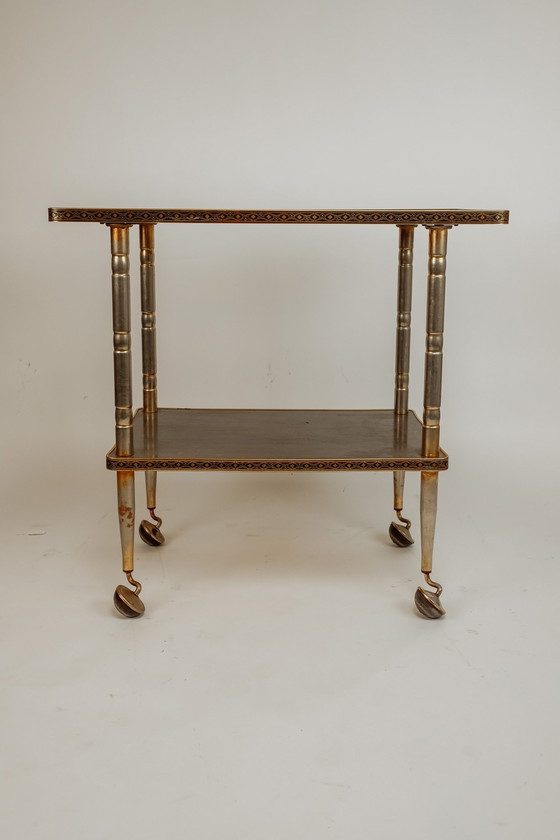 Image 1 of Vintage Franse Trolley/Bar Cart 