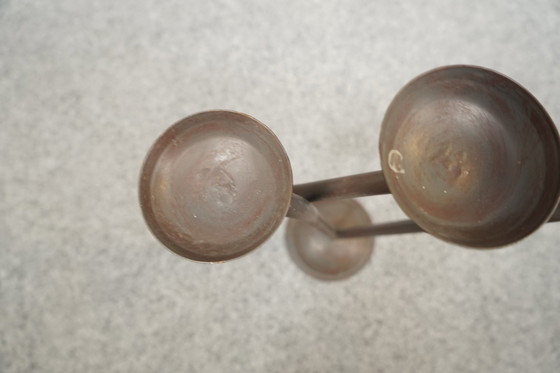 Image 1 of Brutalistische vintage kandelaar, jaren 1960