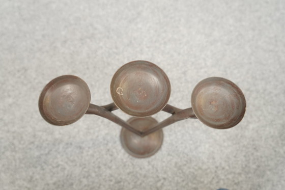 Image 1 of Brutalistische vintage kandelaar, jaren 1960