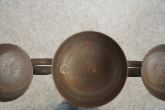 Image 1 of Brutalistische vintage kandelaar, jaren 1960