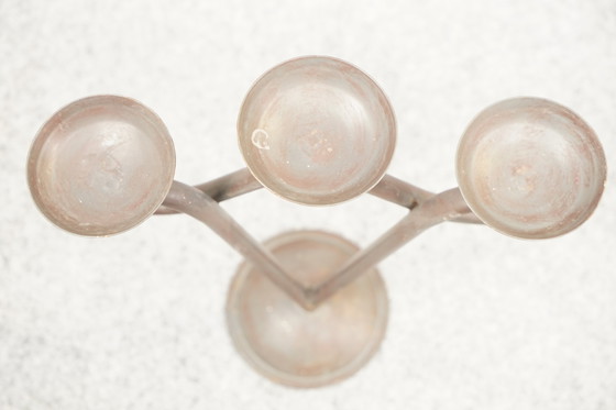 Image 1 of Brutalistische vintage kandelaar, jaren 1960