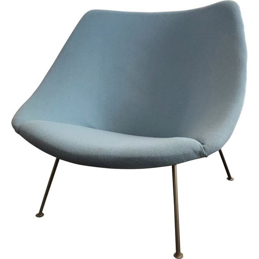 Vintage oester fauteuil ontwerp pierre Paulin 1970