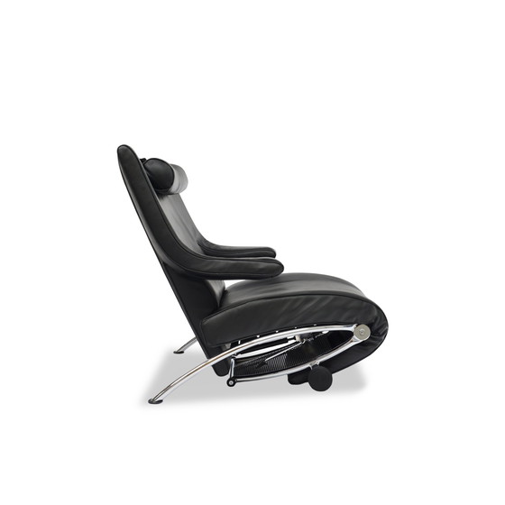 Image 1 of Wk Wohnen Solo fauteuil relaxfunctie leer zwart