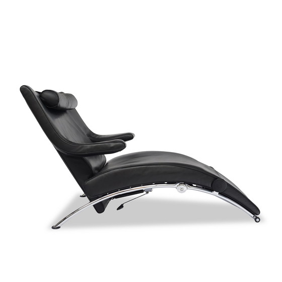 Image 1 of Wk Wohnen Solo fauteuil relaxfunctie leer zwart