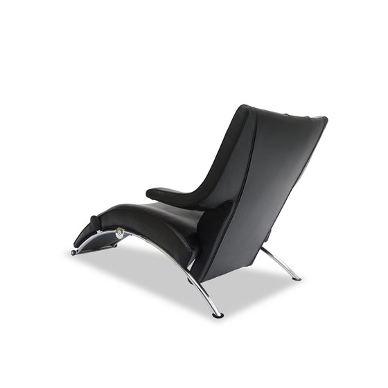 Image 1 of Wk Wohnen Solo fauteuil relaxfunctie leer zwart