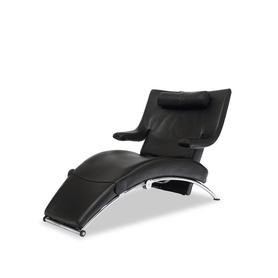 Image 1 of Wk Wohnen Solo fauteuil relaxfunctie leer zwart