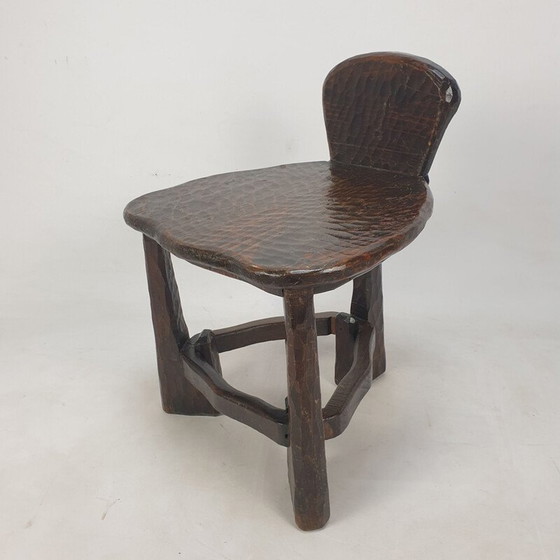 Image 1 of Mid century set van houten stoel en tafel, 1950
