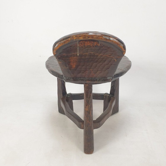 Image 1 of Mid century set van houten stoel en tafel, 1950