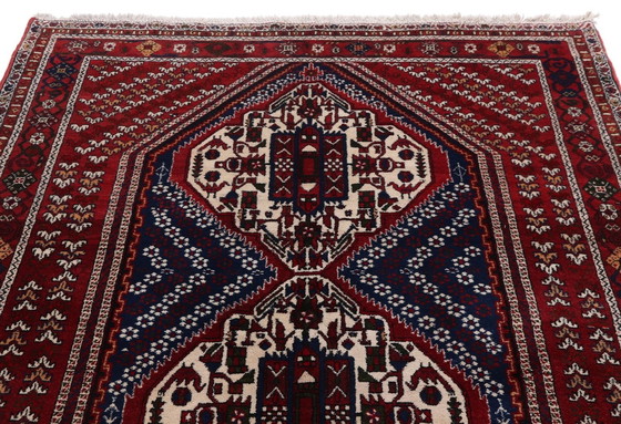 Image 1 of Oud Afshar Perzisch tapijt - uitstekende staat en zeer duurzaam