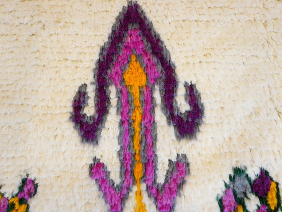 Image 1 of Berber tapijt - 261 cm x 147 cm - gekleurde wol