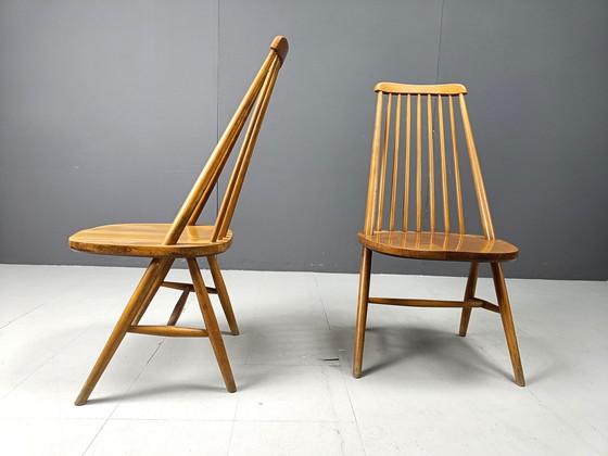 Image 1 of Mid century scandinavische eetkamerstoelen, jaren 1960