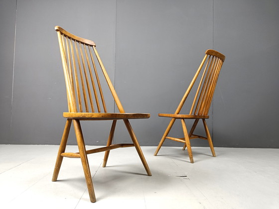 Image 1 of Mid century scandinavische eetkamerstoelen, jaren 1960