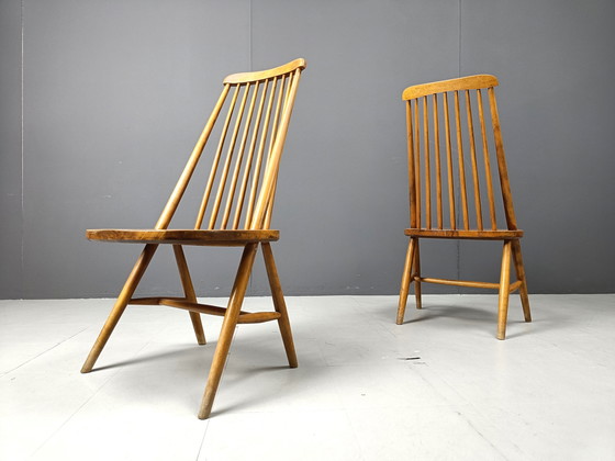 Image 1 of Mid century scandinavische eetkamerstoelen, jaren 1960