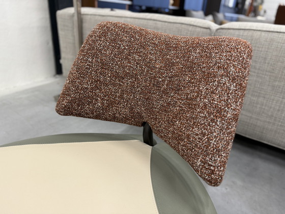 Image 1 of Leolux Pallone Fauteuil Senso Leer & State Stof