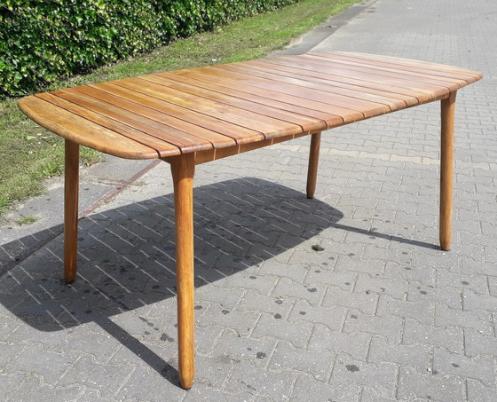 Image 1 of Exotan ovale teakhouten tuintafel 170x95x75(h)cm