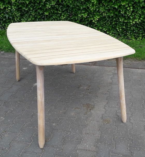 Image 1 of Exotan ovale teakhouten tuintafel 170x95x75(h)cm