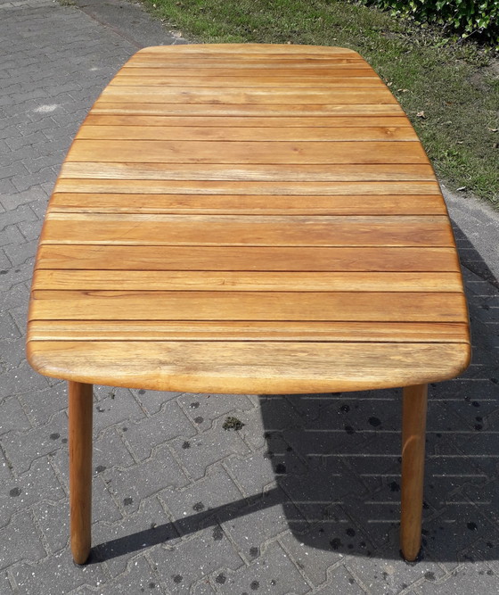 Image 1 of Exotan ovale teakhouten tuintafel 170x95x75(h)cm