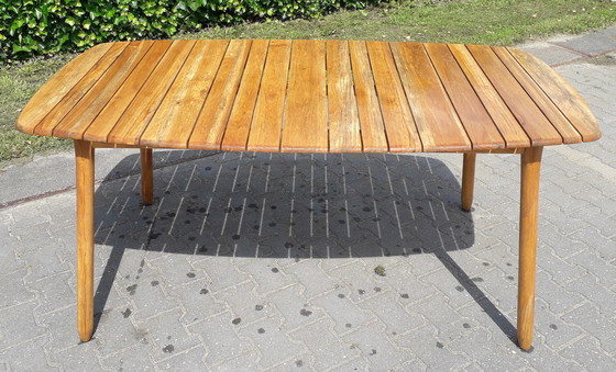 Image 1 of Exotan ovale teakhouten tuintafel 170x95x75(h)cm