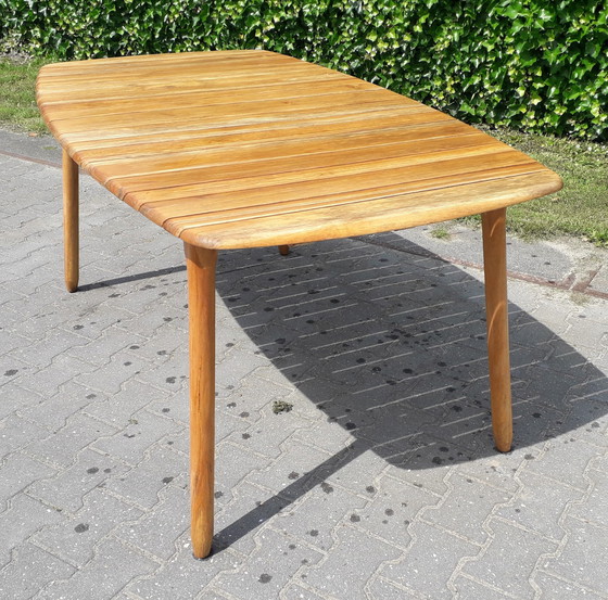 Image 1 of Exotan ovale teakhouten tuintafel 170x95x75(h)cm