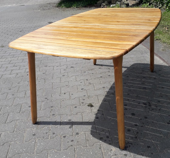 Image 1 of Exotan ovale teakhouten tuintafel 170x95x75(h)cm