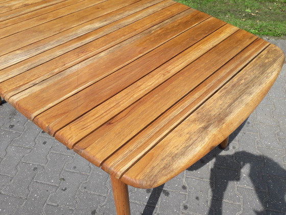 Image 1 of Exotan ovale teakhouten tuintafel 170x95x75(h)cm