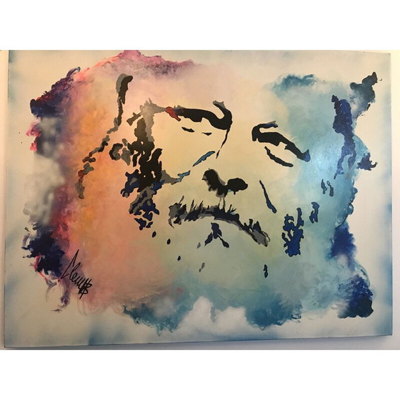 Image 1 of Vintage schilderij Rabbi kleuren door ClemS, 2020