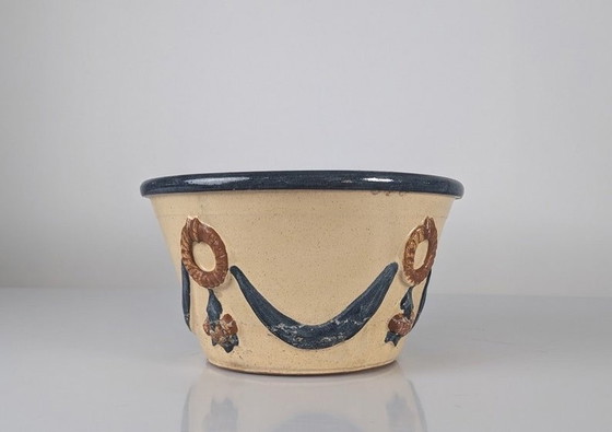 Image 1 of Malagueña Geglazuurde Keramische Pot, 1940S