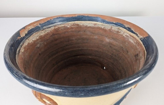 Image 1 of Malagueña Geglazuurde Keramische Pot, 1940S