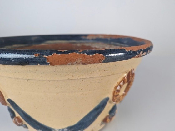 Image 1 of Malagueña Geglazuurde Keramische Pot, 1940S