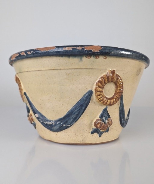 Malagueña Geglazuurde Keramische Pot, 1940S