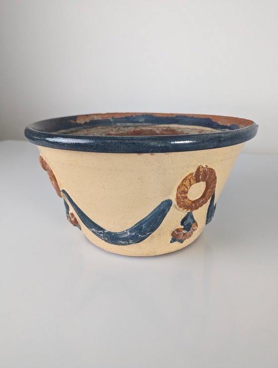 Image 1 of Malagueña Geglazuurde Keramische Pot, 1940S