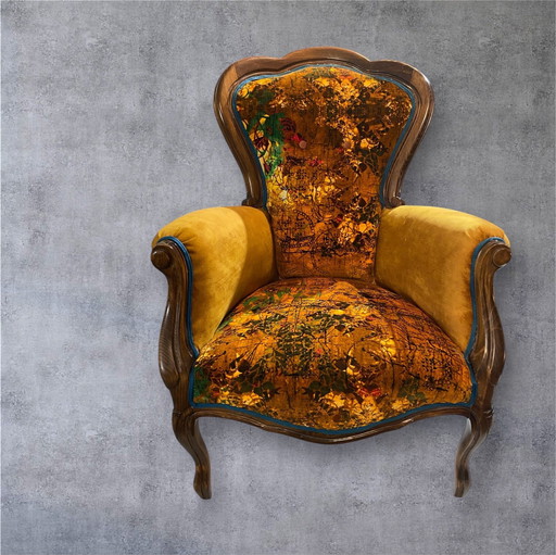 Louis Xv Fauteuil Nieuwe Stoffering