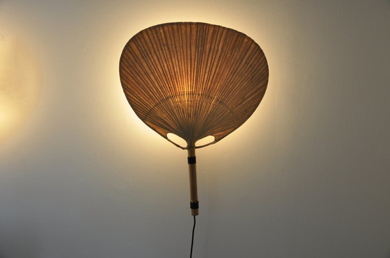 Image 1 of Paar "Uchiwa" wandlampen van Ingo Maurer voor M Design, 1970S