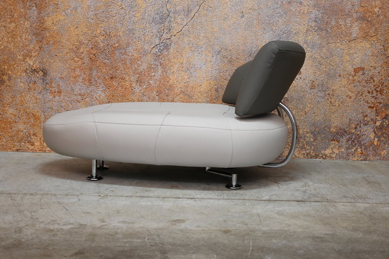 Image 1 of Nieuw Beklede Leren Leolux Kikko Chaise Longue