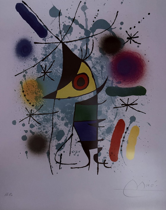 Image 1 of Joan Miro: “Home De Festa, 1972”.