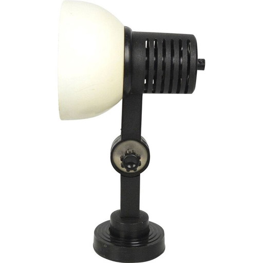 Vintage industriële verchroomd stalen wandlamp van Polam-Pułtusk, Polen 1970